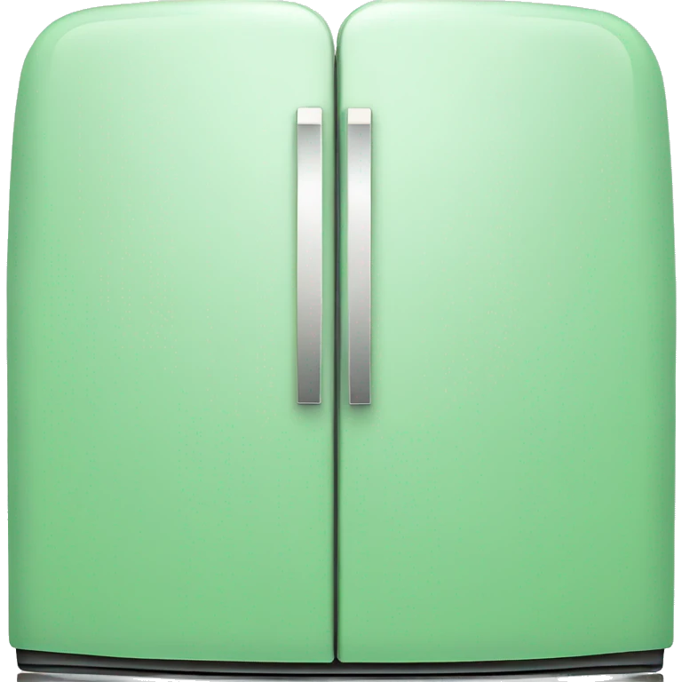 Two door green classic refrigerator  emoji