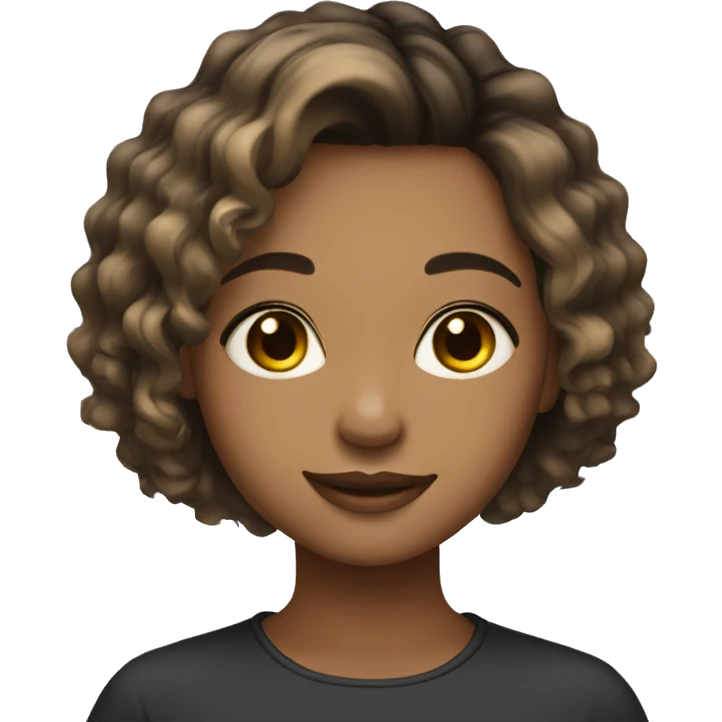 cute girl w ballayage short medium hair  emoji