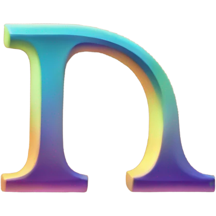 greek letter delta lower case, in prism color emoji