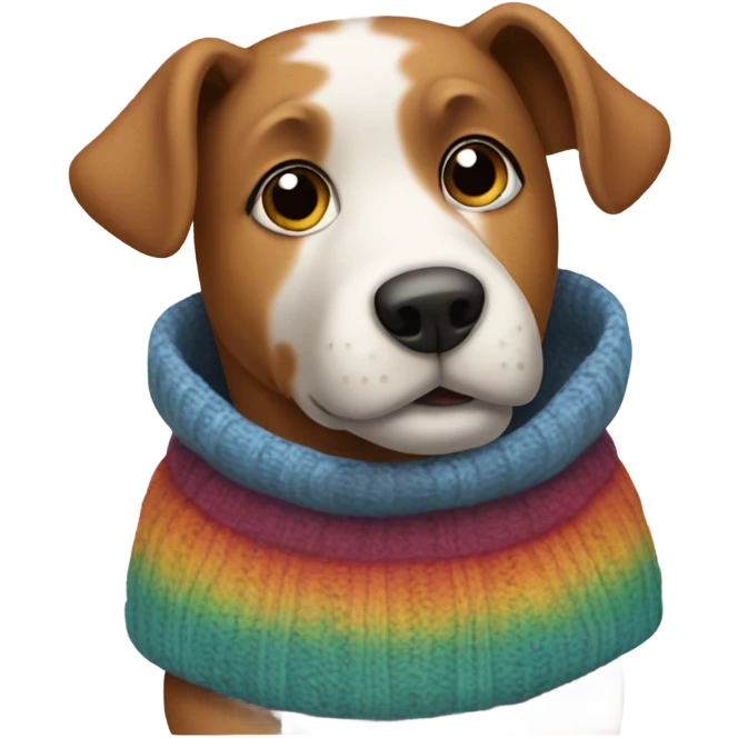 Dog wearing a sweater emoji