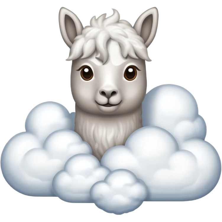 cloud patterned lama emoji