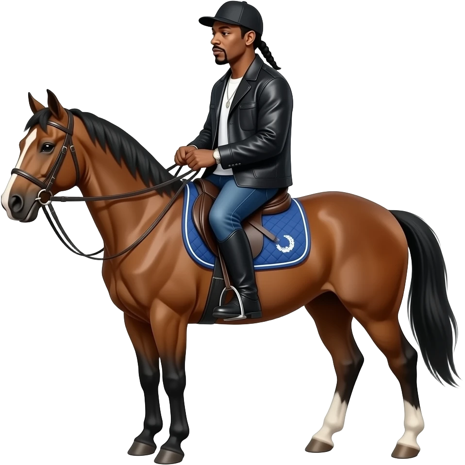 snoop dogg riding a horse emoji