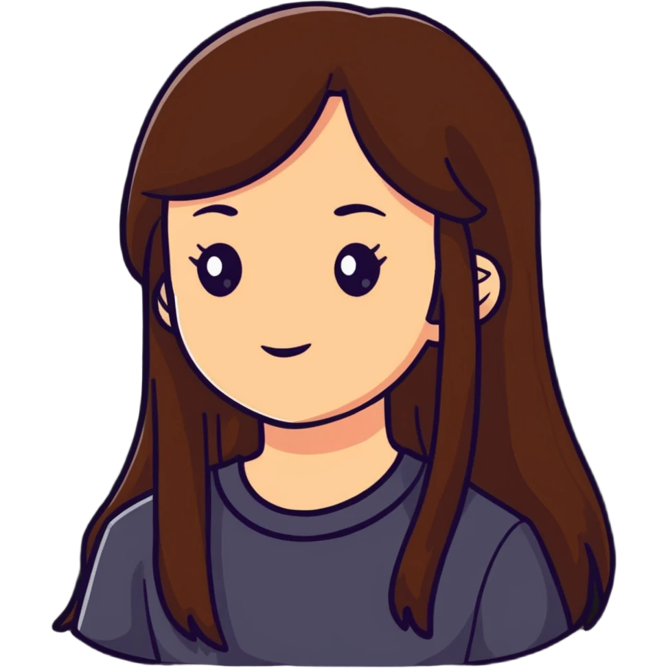 A long brown hair Hispanic girl  emoji