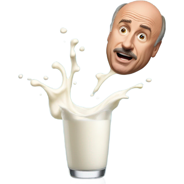 Dr Phil spilling milk emoji
