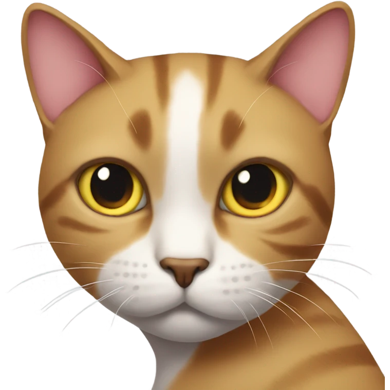 Cat looking at someone bad emoji
