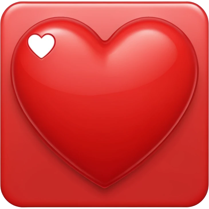 red greeting card emoji