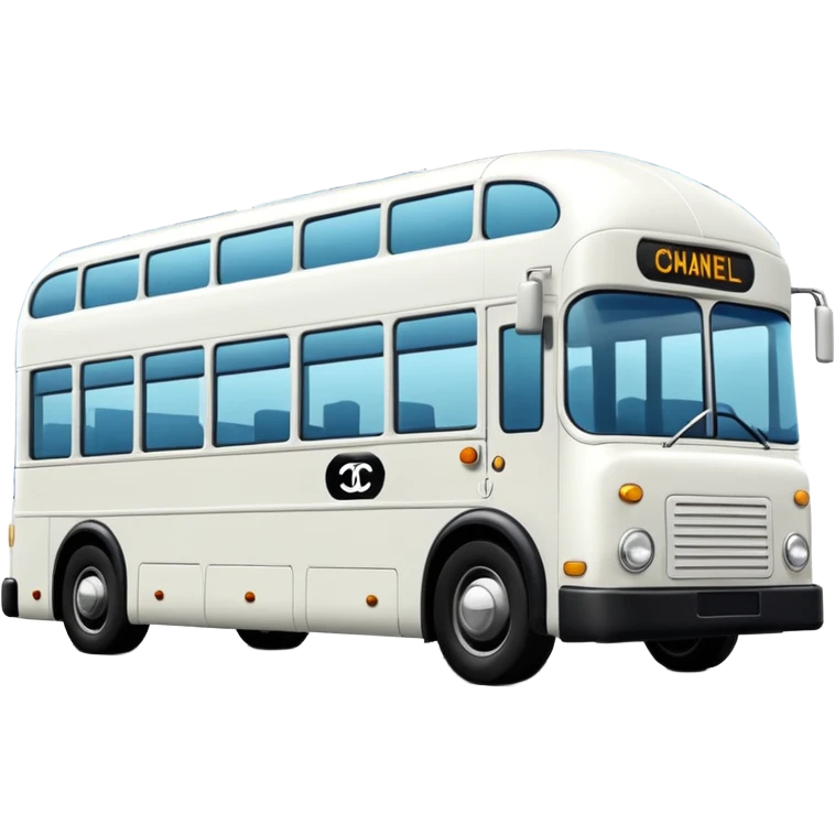 white chanel bus in the city  emoji