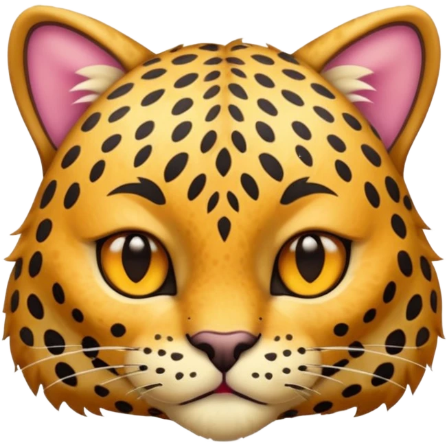 prehistoric cat wearing leopard skin emoji