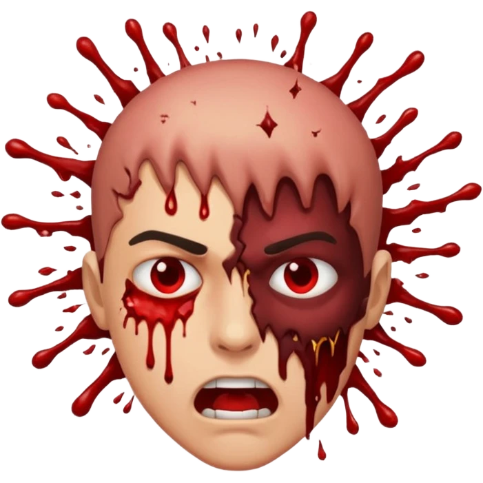 Lebka vybuchující hlavy emoji