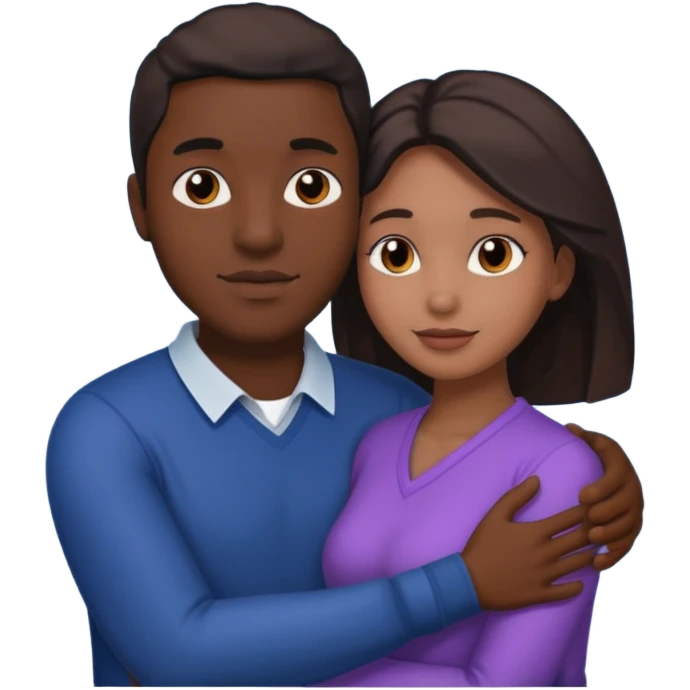 Black man fucking a woman emoji