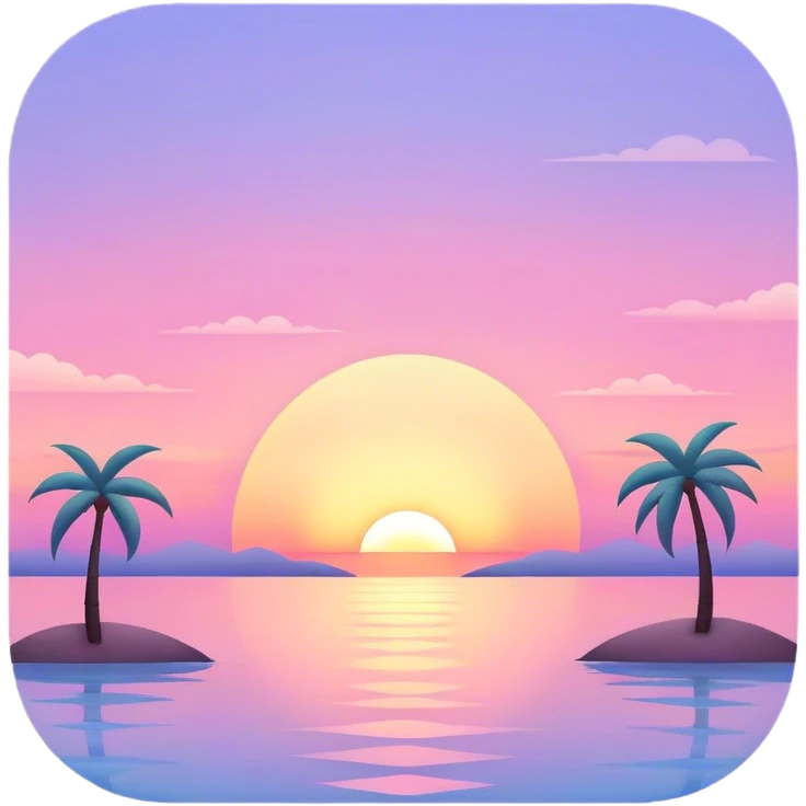 Pastel sunset emoji
