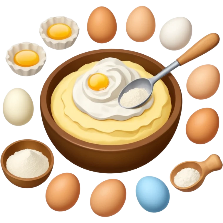 baking ingredients before preparation emoji