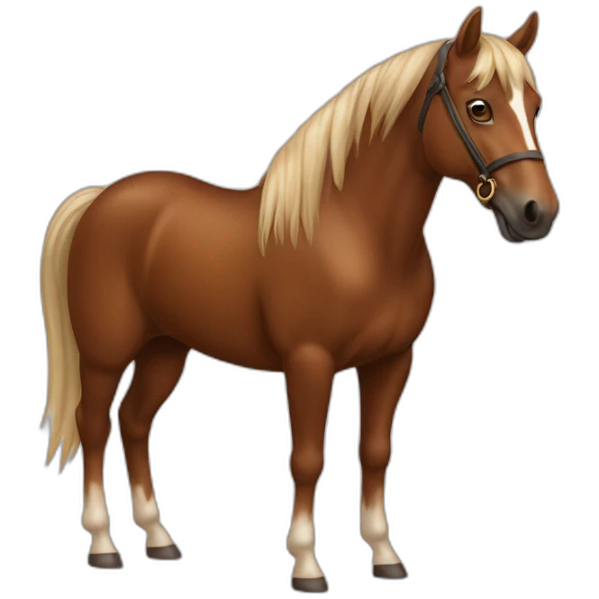 Cheval marron emoji