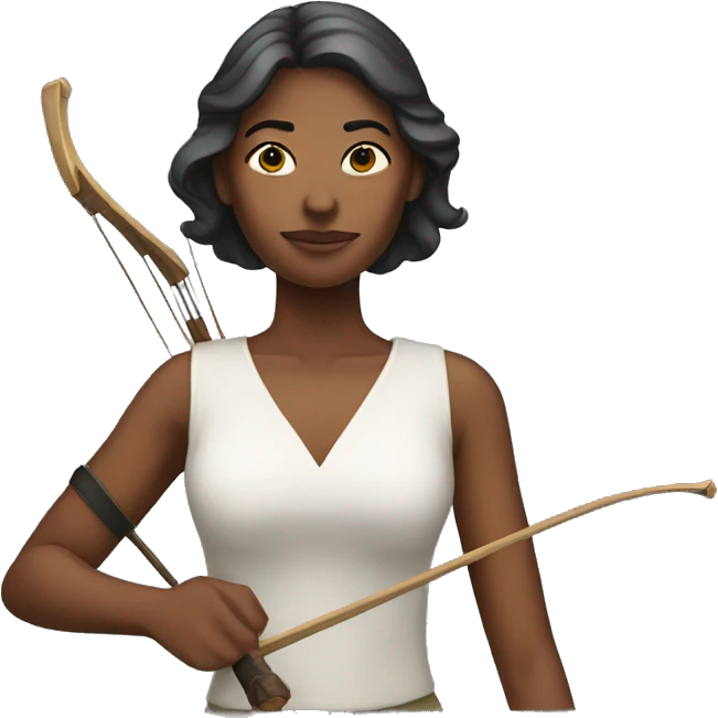 Woman with a monobow emoji
