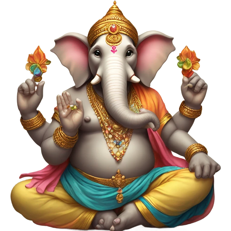 God ganesh giving blessings  emoji