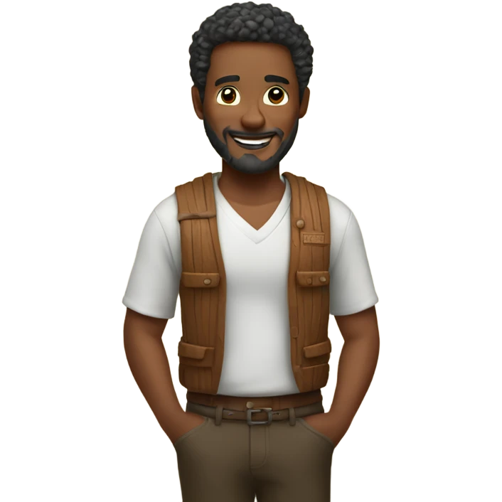 a man who loves wood, beauty and freedom emoji