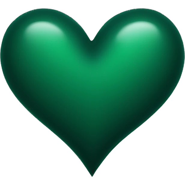 dark green heart emoji