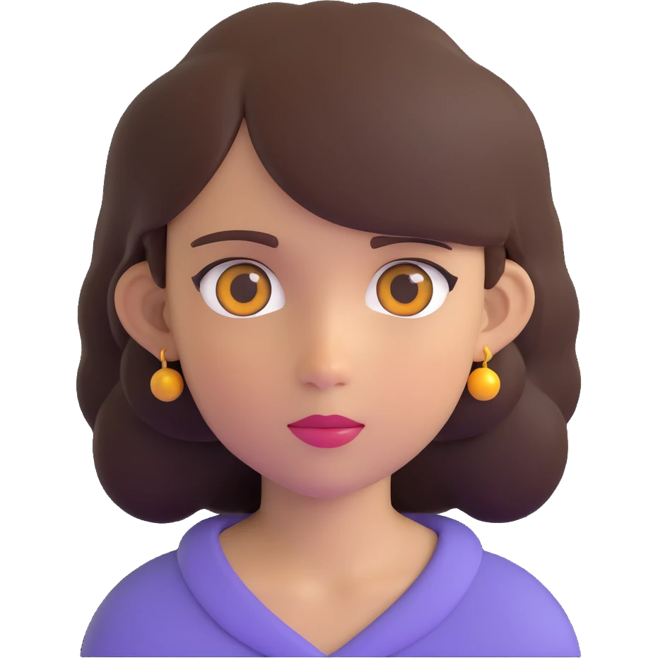 black girl with brown eyes emoji