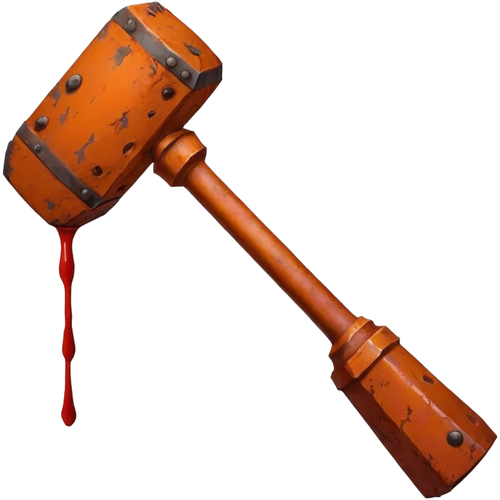 bloody sledgehammer from the Winnie the Pooh: Blood and Honey movie emoji
