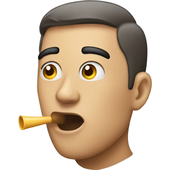 whistling emoji