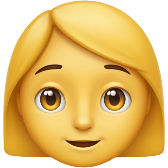 fair emoji with simple facial expression emoji