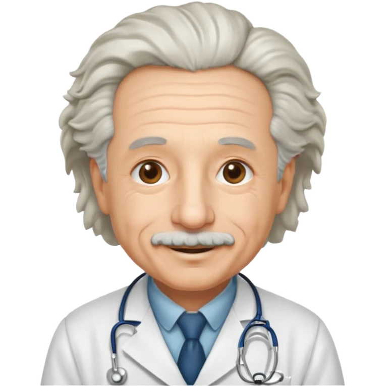 albert einstein in doctor dress  emoji
