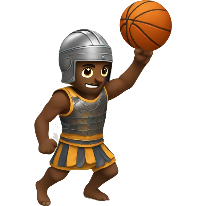 Gladiator playing basketball emoji