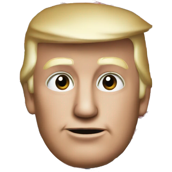 Trump with American flag emoji