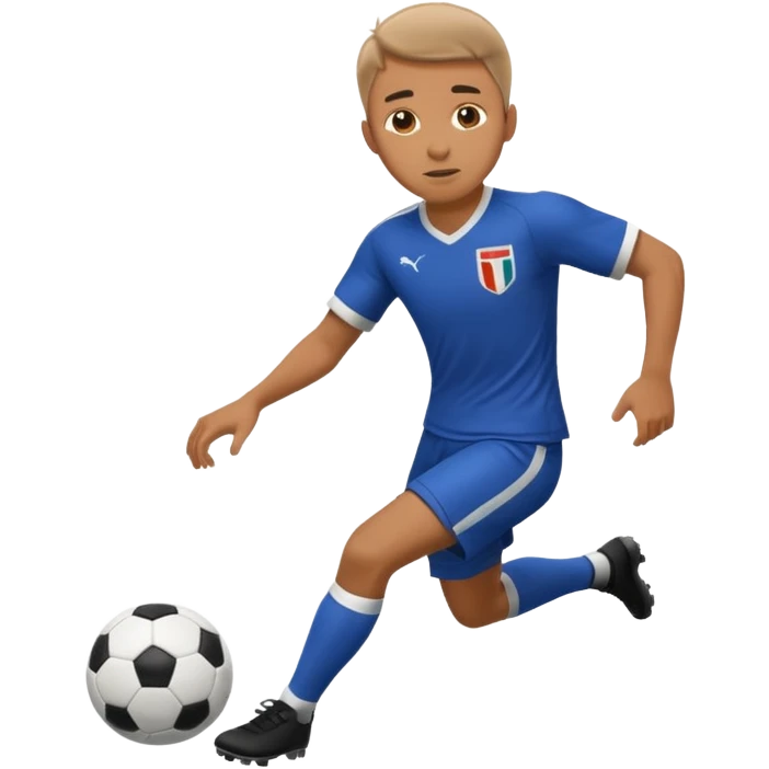 Futbol oynayan erkek emoji