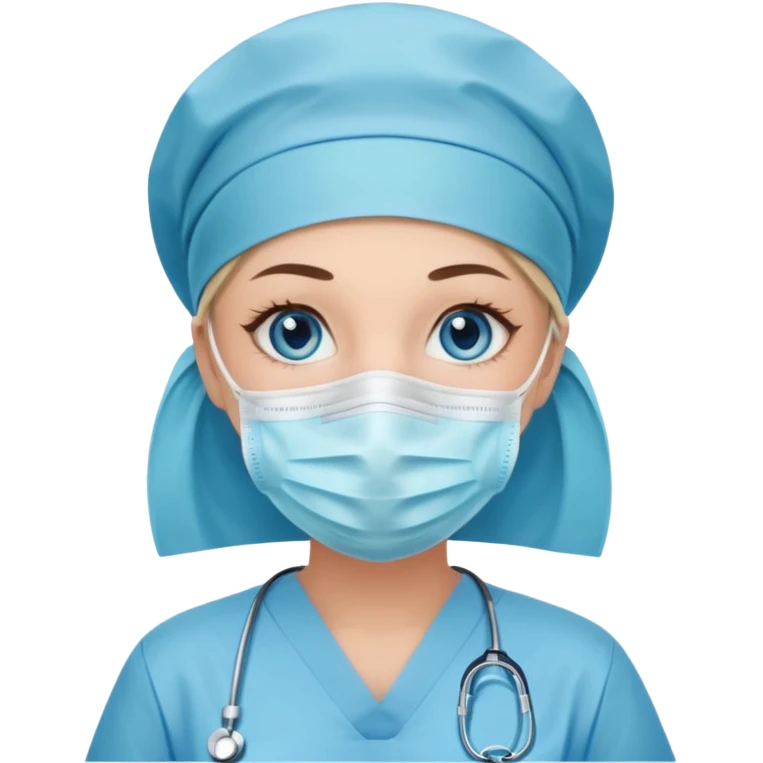 Nurse blue eyes emoji