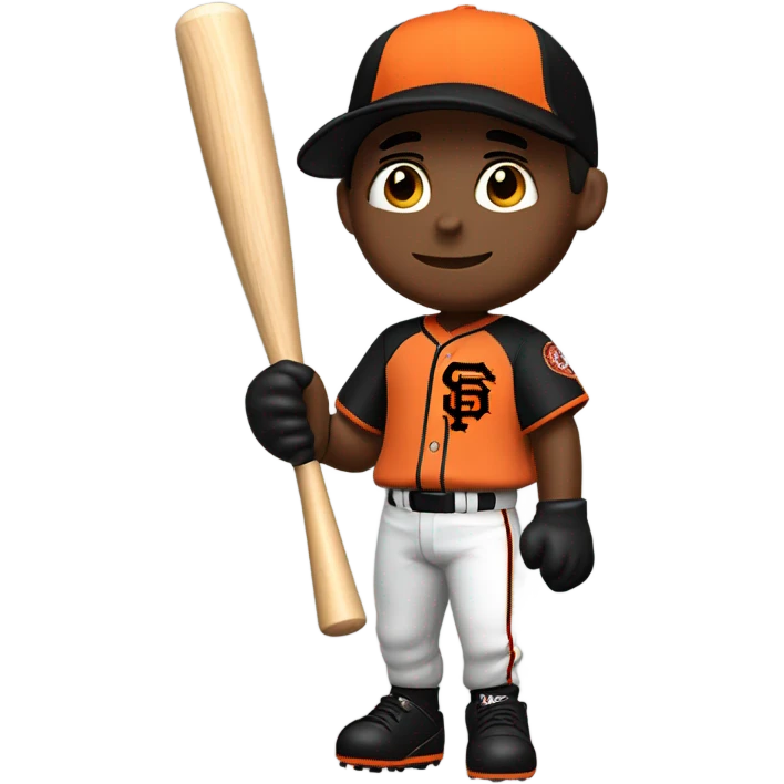 SF Giants baseball player  emoji