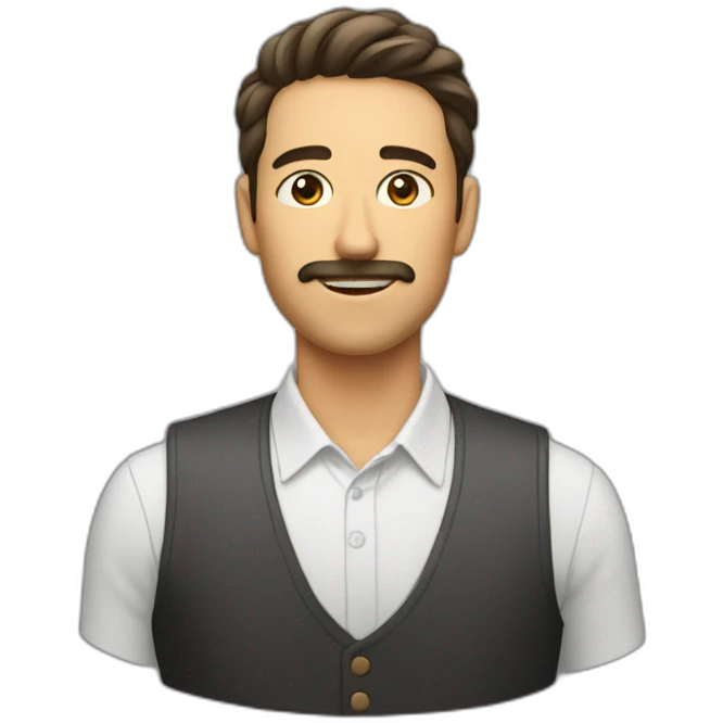 Homme sur un chat emoji