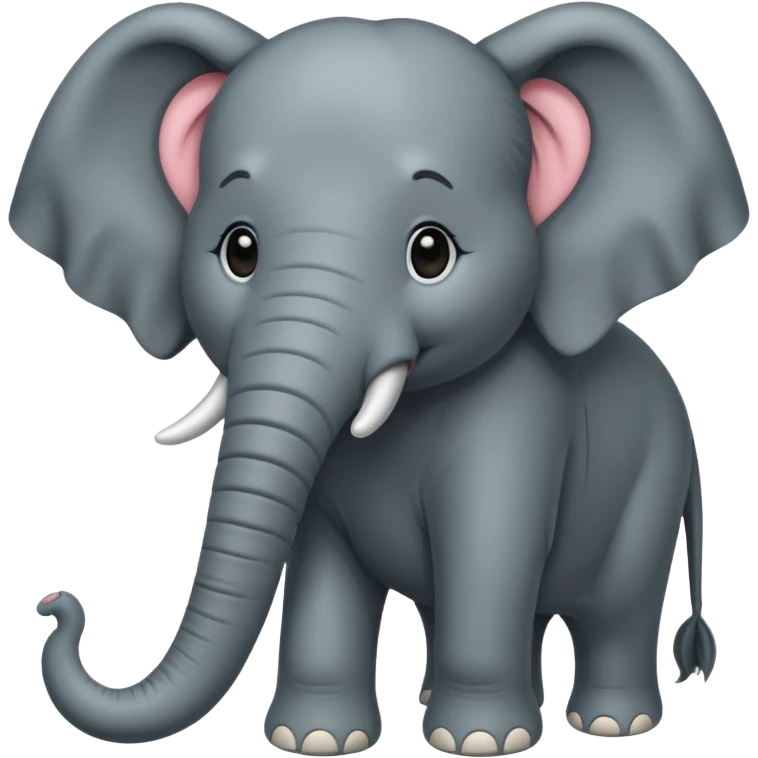  long haired elephant emoji