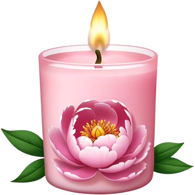 Light pink bath and body works peony candle emoji