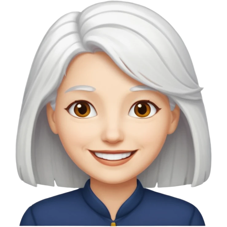 Woman: White Hair Emoji Meaning emoji