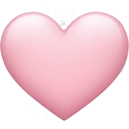 Light pink heart emoji