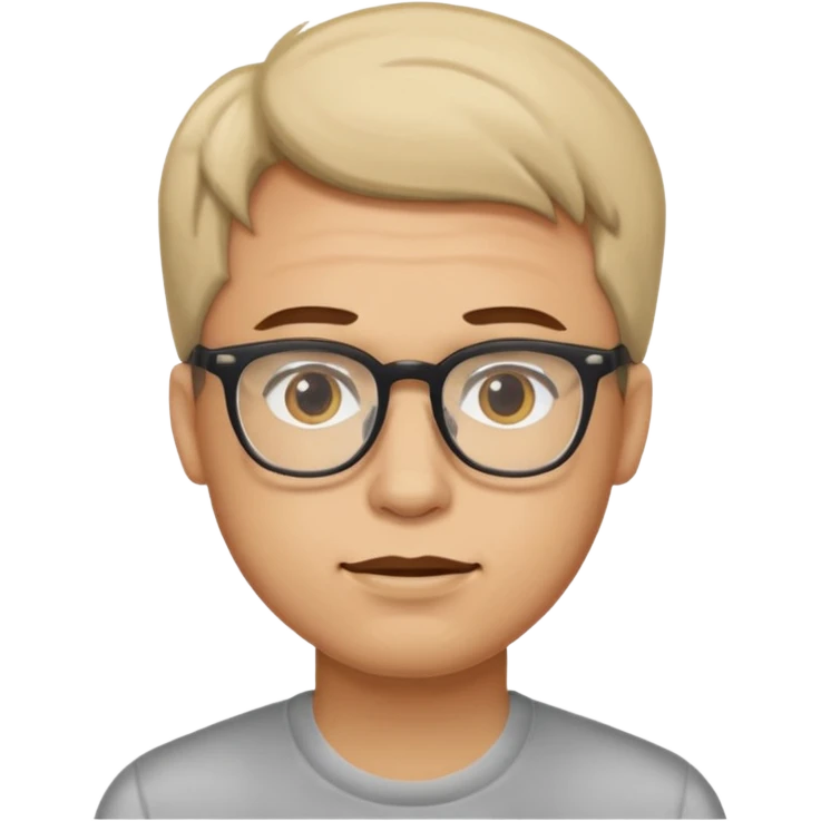 A man with glasses saying “ Are you mentally okay “! emoji