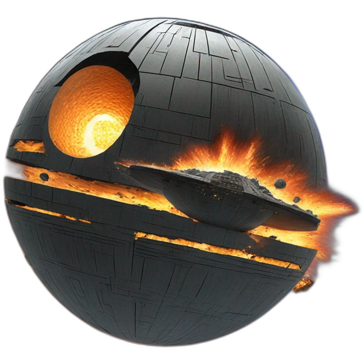 death star being destroyed emoji