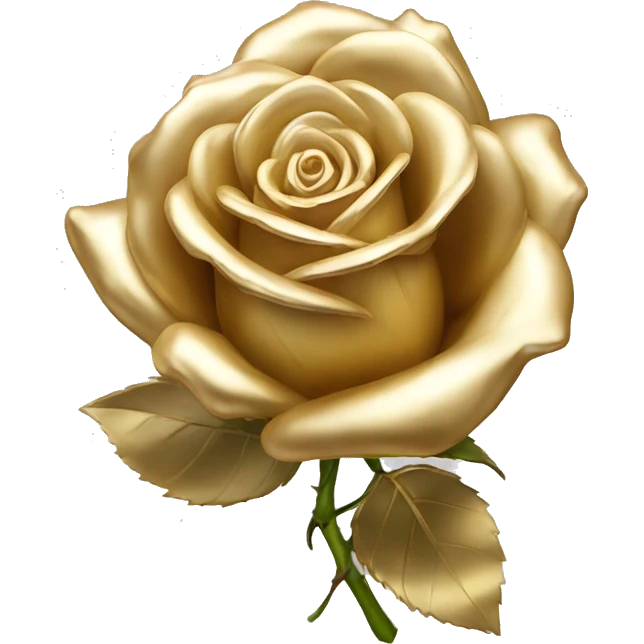 vvs gold rose emoji