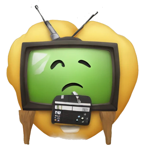 Tattoo emoji with tv symbol  emoji
