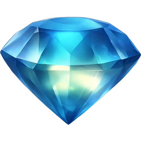 Blue Gem shiny emoji