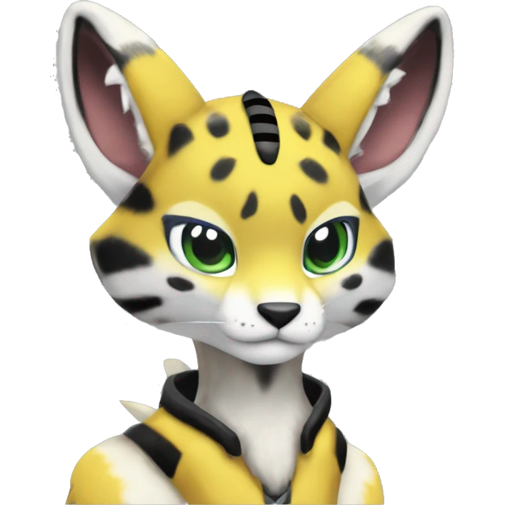 Anthro Metabee Medabee Renamon Zeraora Vernid Serval emoji