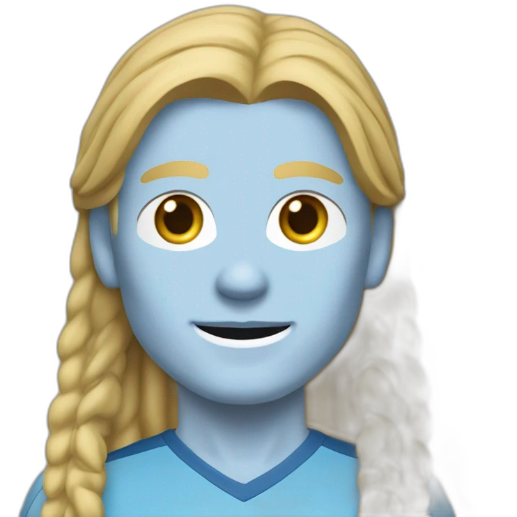 Realistic Erling Haaland has long hair, in a catogan. He is wearing Manchester City football shirt.It has the numéro 9t emoji