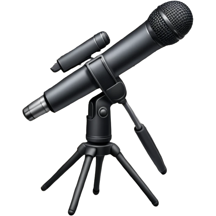 An icon featuring a microphone, a newspaper, a professional camera Nikon D5, representing journalism and mass media. The design includes headlines and imagery, symbolizing the spread of news and information. Transparent background highlights the power of communication and media. emoji