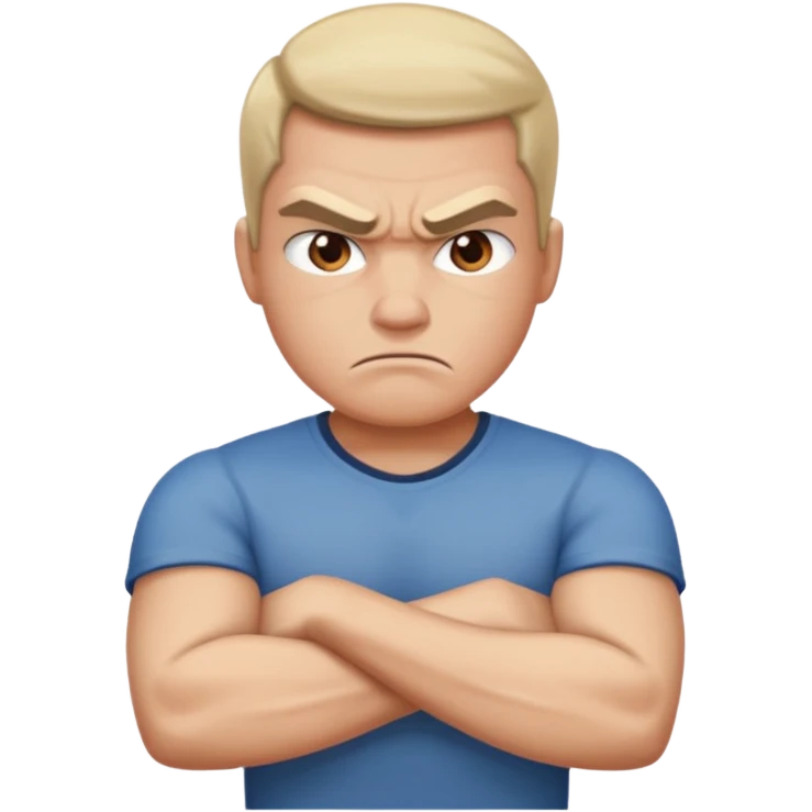 angry with arms crossed emoji