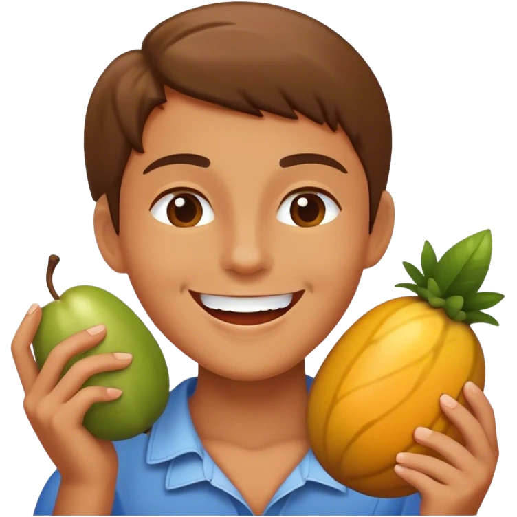 Eating fruit emoji