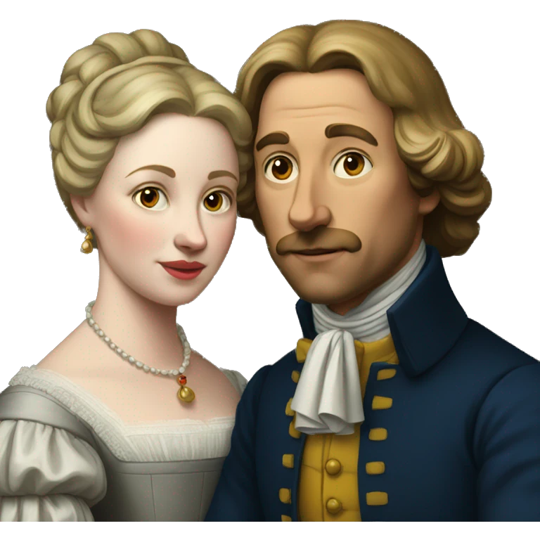Dutch masters painting of married couple  emoji