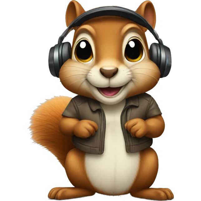 Squirrel DJ emoji