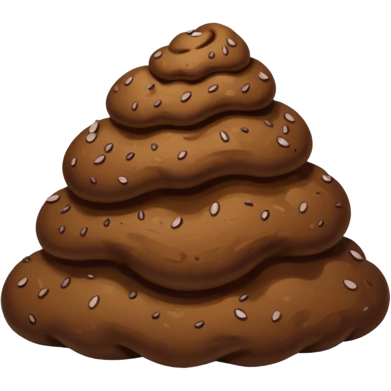 Poop eating poop emoji