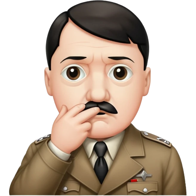 Hitler shhh emoji emoji